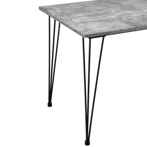 Table de Salle à Manger Kiel pour 4 Personnes Pieds Épingle à Cheveux 120 x 70 x 75 cm [en.casa]