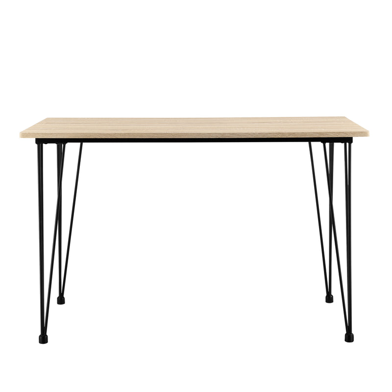 Maatschets Eettafel Bordeaux 120x70x75 cm MDF en staal - verschillende kleuren