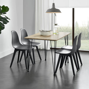 Eettafel Bordeaux 120x70x75 cm MDF en staal - verschillende kleuren