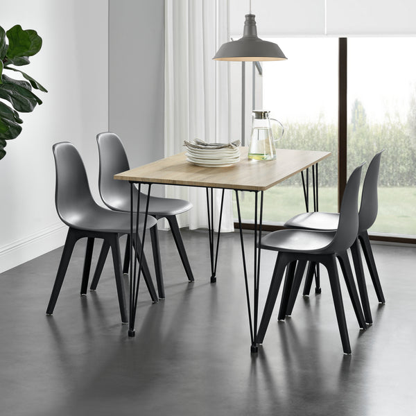Eettafel Bordeaux 120x70x75 cm MDF en staal - verschillende kleuren
