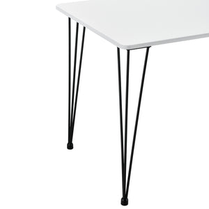 Eettafel Bordeaux 120x70x75 cm MDF en staal - verschillende kleuren