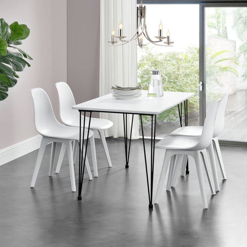 Eettafel Bordeaux 120x70x75 cm MDF en staal - verschillende kleuren