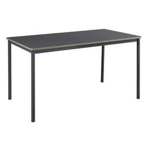 [en.casa] Eettafel Lindesberg grijs eikenkleurig en zwart - 4 varianten