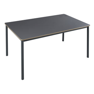 [en.casa] Eettafel Lindesberg grijs eikenkleurig en zwart - 4 varianten