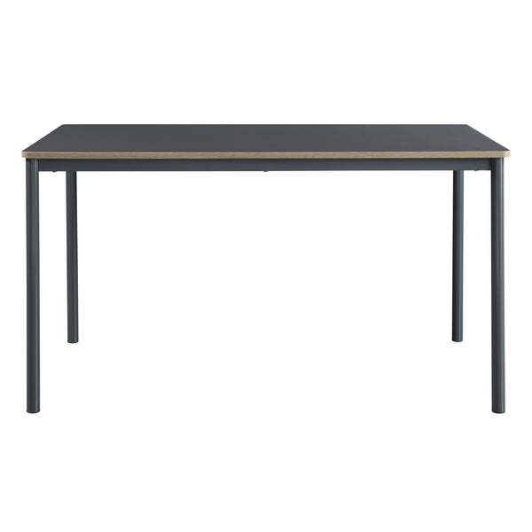 [en.casa] Eettafel Lindesberg grijs eikenkleurig en zwart - 4 varianten