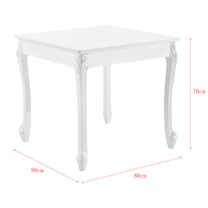 Table de Salle à Manger Lüneburg Blanc [en.casa]