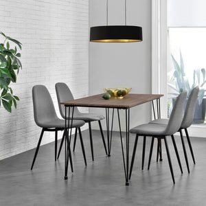 [en.casa]® Eethoek eetkamerset 5-delig