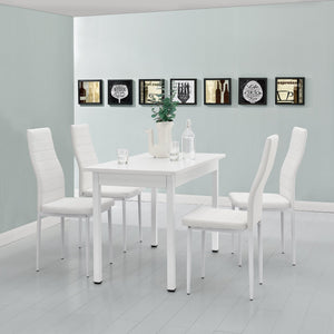 [en.casa] Table à manger +4 chaises 120x60cm