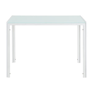 Eettafel Porvoo gehard glas 8 mm 105x60x75 cm - verschillende kleuren