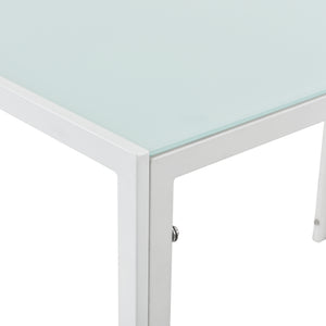 Eettafel Porvoo gehard glas 8 mm 105x60x75 cm - verschillende kleuren