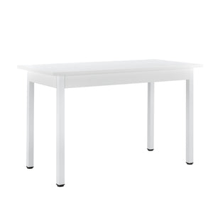 [en.casa] Table de Salle à Manger avec 4 Chaises Table à Manger Table de Cuisine MDF - Feuille de Placage Acier Revêtu par Poudre et Polyester Confortable pour 4 Personnes 120x60x75cm