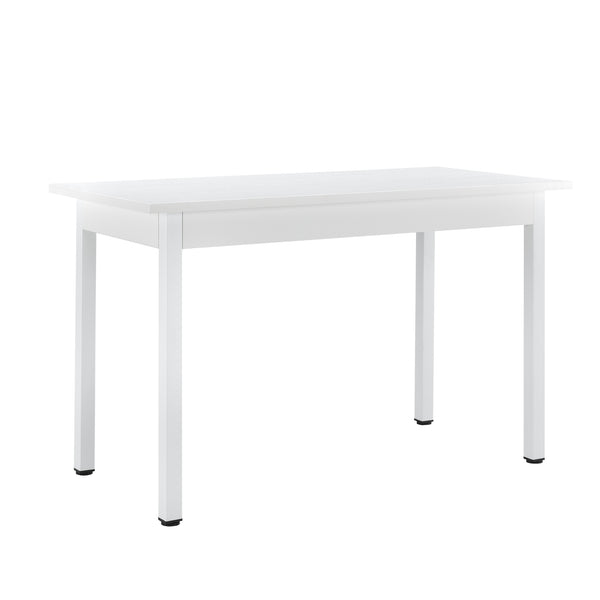 [en.casa] Table de Salle à Manger avec 4 Chaises Table à Manger Table de Cuisine MDF - Feuille de Placage Acier Revêtu par Poudre et Polyester Confortable pour 4 Personnes 120x60x75cm