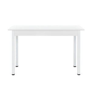 [en.casa] Table de Salle à Manger avec 4 Chaises Table à Manger Table de Cuisine MDF - Feuille de Placage Acier Revêtu par Poudre et Polyester Confortable pour 4 Personnes 120x60x75cm