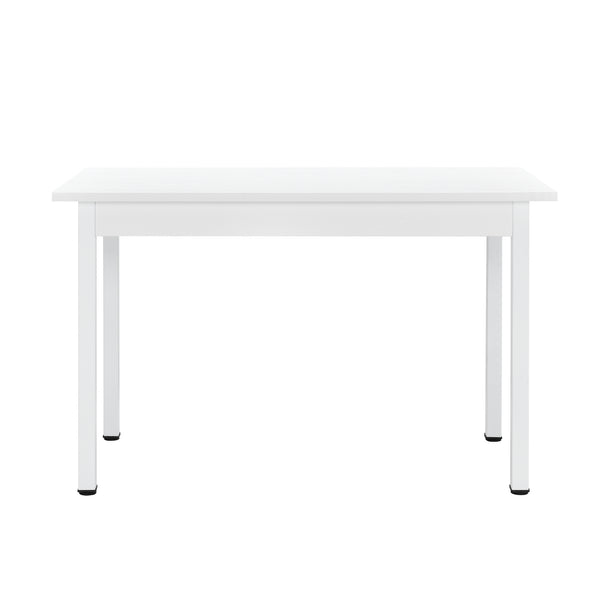 [en.casa] Table de Salle à Manger avec 4 Chaises Table à Manger Table de Cuisine MDF - Feuille de Placage Acier Revêtu par Poudre et Polyester Confortable pour 4 Personnes 120x60x75cm