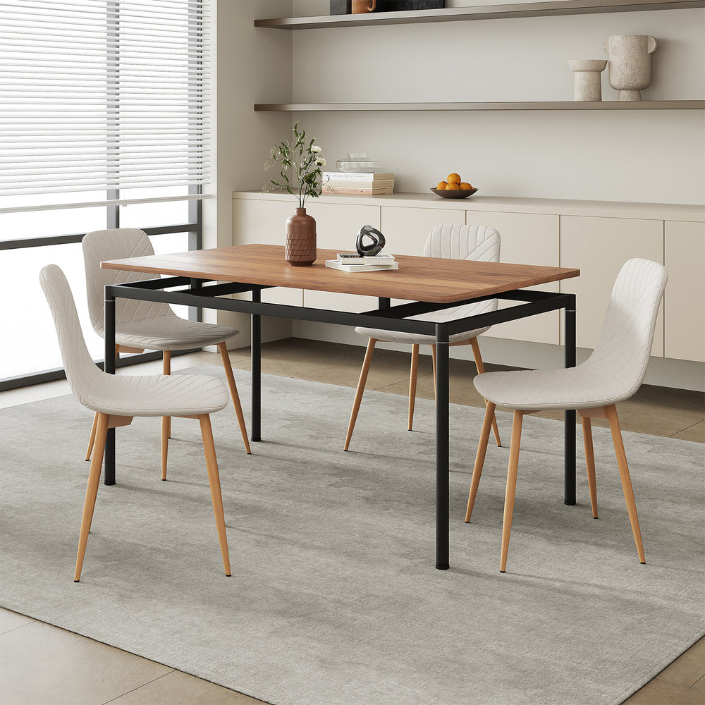 Eetkamerset Hemnes en Köfering 5-delig [en.casa]