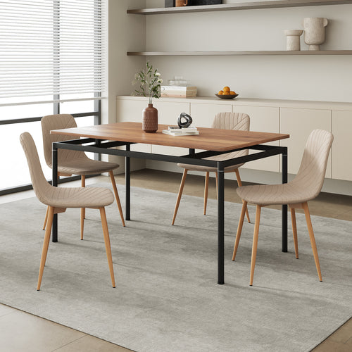 Eetkamerset Hemnes en Köfering 5-delig [en.casa]