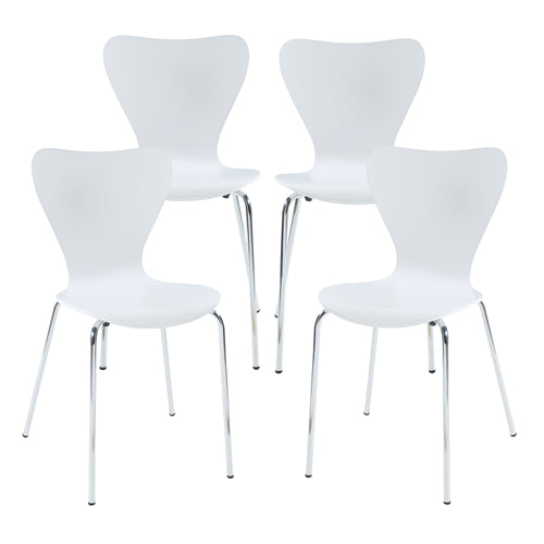 Eetkamerstoel Essunga 80x48x45,5 cm set van 4 [en.casa]