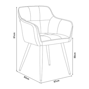 Chaise de salle à manger Birmingham [en.casa]