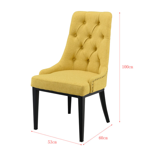Design eetkamerstoel Chesterfield 100x53x60 cm - 5 kleuren