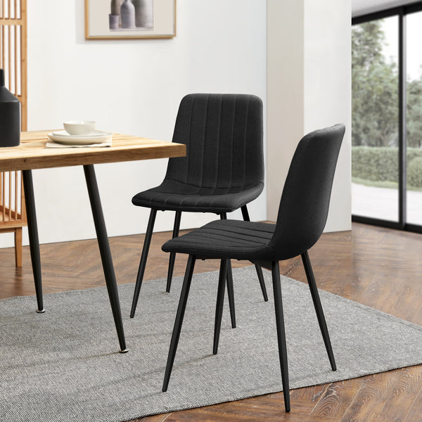 [en.casa] Eetkamerstoel Elsern 89x43x51 cm set van 2 - 8 varianten