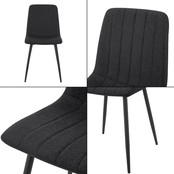 [en.casa] Eetkamerstoel Elsern 89x43x51 cm set van 2 - 8 varianten