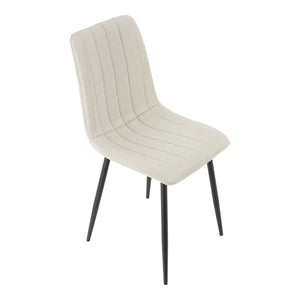 Eetkamerstoel set van 4 Elsern 89x43x52 cm [en.casa]