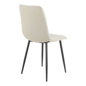 Eetkamerstoel set van 4 Elsern 89x43x52 cm [en.casa]