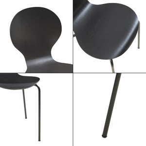 Eetkamerstoel Etne 85x48x50 cm set van 4 [en.casa]