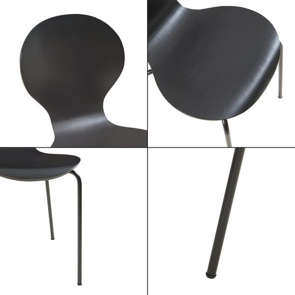 Eetkamerstoel Etne 85x48x50 cm set van 4 [en.casa]