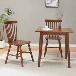 Lot de 2 chaises de salle à manger Karmoy bois d'hévéa 89 x 46 x 52 cm [en.casa]