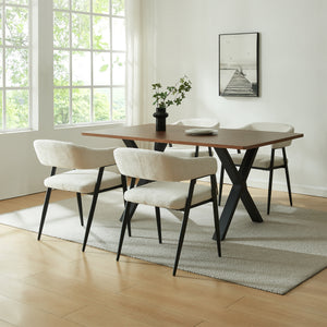 Lot de chaises de salle à manger Kohlmand 77 x 59 x 55 cm [en.casa]