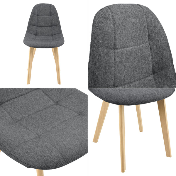 Lot de 4 Chaises de Salle à Manger Kopparberg 86 x 53 x 47 cm plusieurs couleurs [en.casa]