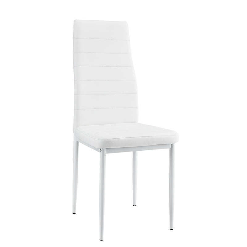 Maatschets Eetkamerstoel Graz 96x43x52 cm set van 6 kunstleer - 3 varianten