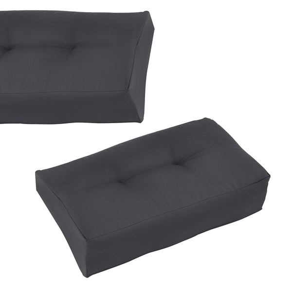 [en.casa] Coussin d’assise / de dossier / d’angle avec palette ou en kit pour canapé euro palette In/Extérieur meubles rembourrés