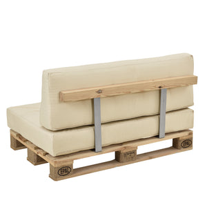 [en.casa] Coussin d’assise / de dossier / d’angle avec palette ou en kit pour canapé euro palette In/Extérieur meubles rembourrés