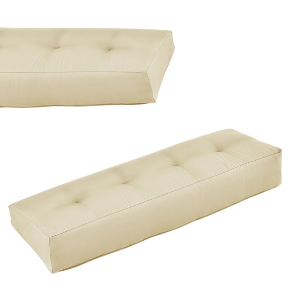 [en.casa] Coussin d’assise / de dossier / d’angle avec palette ou en kit pour canapé euro palette In/Extérieur meubles rembourrés