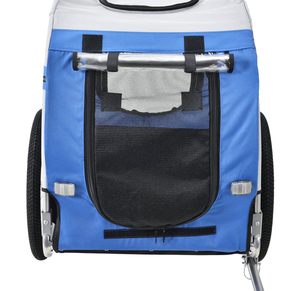 Remorque Vélo pour Chien Capacité 26 kg 138 x 71 x 90 cm Gris Noir [pro.tec]