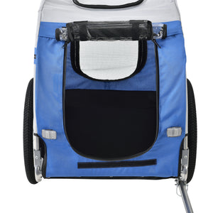 Remorque Vélo pour Chien Capacité 26 kg 138 x 71 x 90 cm Gris Noir [pro.tec]