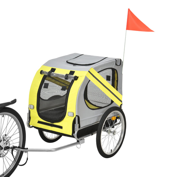 Fietskar fietsaanhanger hondenfietskar opvouwbaar 138x71x90 cm verschillende kleuren