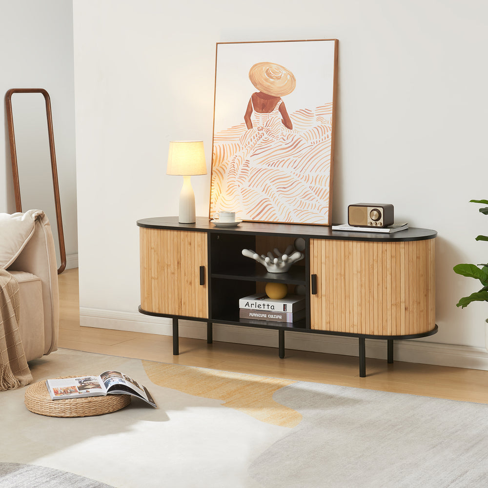 Tv meubel Tvedestrand 140x40x55 cm [en.casa]