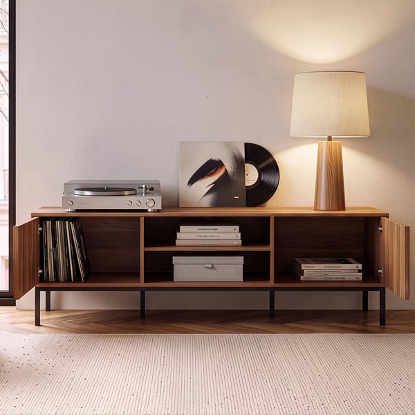 Tv-kast Kilmandar 160x40x49 cm walnootlook [en.casa]
