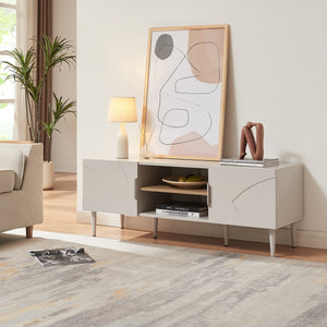 Meuble TV Starvili avec 2 portes 120 x 40 x 45 cm [en.casa] 