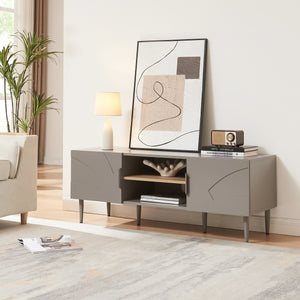 Meuble TV Starvili avec 2 portes 120 x 40 x 45 cm [en.casa] 