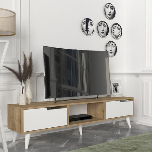 Meuble TV Kullila 160 x 35 x 40 cm [en.casa]