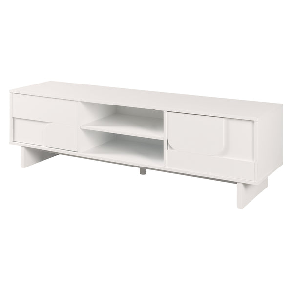 Meuble TV Katanshumn avec 2 portes 150x39x45 cm [en.casa]