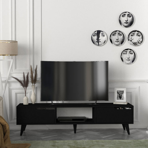 Meuble TV Kullila 160 x 35 x 40 cm [en.casa]