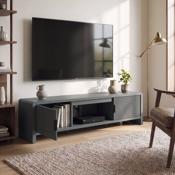 Meuble TV Lukkodso 150 x 40 x 40 cm [en.casa] 