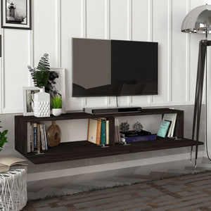 Meuble TV Toivakka 135 x 31 x 25 cm [en.casa]