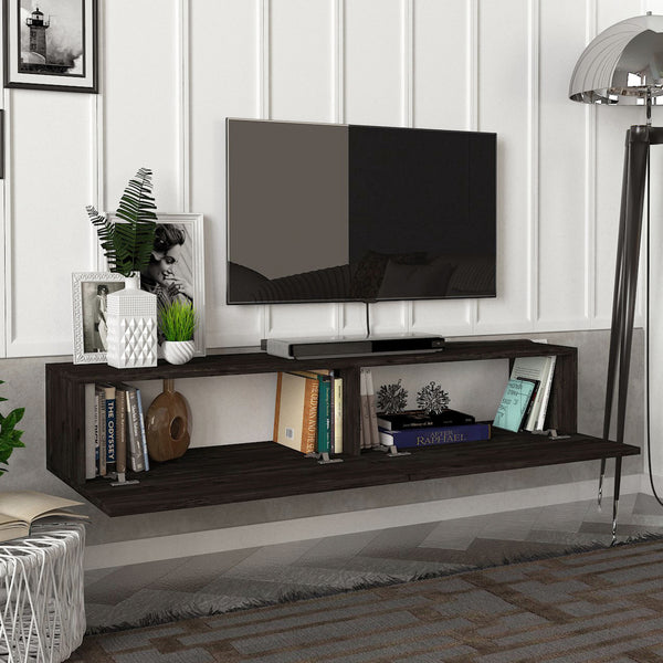 Meuble TV Toivakka 135 x 31 x 25 cm [en.casa]