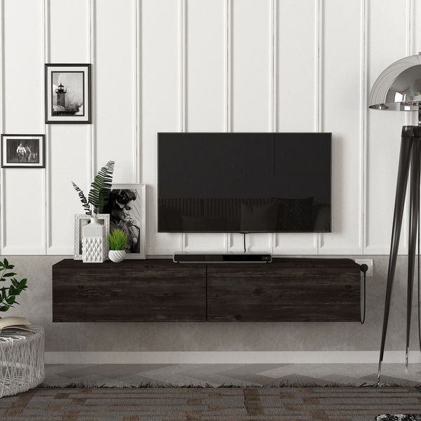 Meuble TV Toivakka 135 x 31 x 25 cm [en.casa]